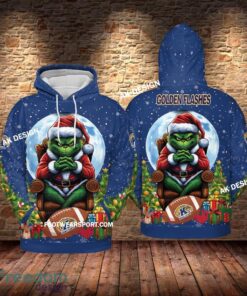 Grinch Christmas Kent State Golden Flashes Hoodie AOP, Tshirt, 3D Sweater