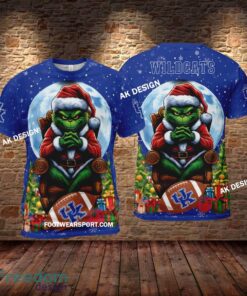 Grinch Christmas Kentucky Wildcats Hoodie AOP, Tshirt, 3D Sweater - Grinch Christmas Kentucky WildcatsHoodie AOP, Tshirt, 3D Sweater AOP Photo 2
