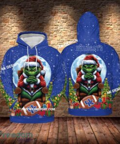 Grinch Christmas Kentucky Wildcats Hoodie AOP, Tshirt, 3D Sweater