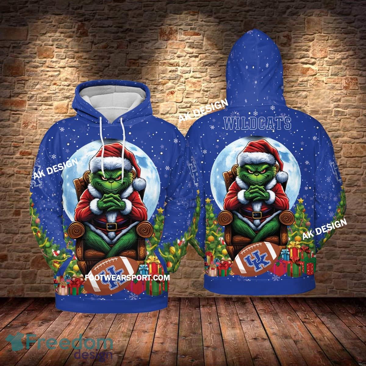 Grinch Christmas Kentucky Wildcats Hoodie AOP, Tshirt, 3D Sweater image Grinch Christmas Kentucky Wildcats Hoodie AOP, Tshirt, 3D Sweater - Grinch Christmas Kentucky WildcatsHoodie AOP, Tshirt, 3D Sweater AOP Photo 1