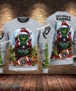 Grinch Christmas Las Vegas Raiders Hoodie AOP, Tshirt, 3D Sweater image Grinch Christmas Las Vegas Raiders Hoodie AOP, Tshirt, 3D Sweater - Grinch Christmas Las Vegas RaidersHoodie AOP, Tshirt, 3D Sweater AOP Photo 3