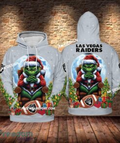 Grinch Christmas Las Vegas Raiders Hoodie AOP, Tshirt, 3D Sweater