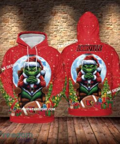 Grinch Christmas Louisville Cardinals Hoodie AOP, Tshirt, 3D Sweater Grinch Christmas Louisville Cardinals Hoodie AOP, Tshirt, 3D Sweater