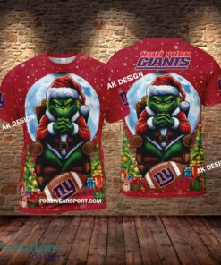 Grinch Christmas New York Giants Hoodie AOP, Tshirt, 3D Sweater - Grinch Christmas New York GiantsHoodie AOP, Tshirt, 3D Sweater AOP Photo 2