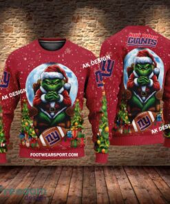 Grinch Christmas New York Giants Hoodie AOP, Tshirt, 3D Sweater - Grinch Christmas New York GiantsHoodie AOP, Tshirt, 3D Sweater AOP Photo 3