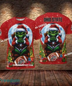 Grinch Christmas Ohio State Buckeyes Hoodie AOP, Tshirt, 3D Sweater - Grinch Christmas Ohio State BuckeyesHoodie AOP, Tshirt, 3D Sweater AOP Photo 2