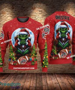 Grinch Christmas Ohio State Buckeyes Hoodie AOP, Tshirt, 3D Sweater image Grinch Christmas Ohio State Buckeyes Hoodie AOP, Tshirt, 3D Sweater - Grinch Christmas Ohio State BuckeyesHoodie AOP, Tshirt, 3D Sweater AOP Photo 3