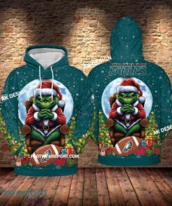 Grinch Christmas Philadelphia Eagles Hoodie AOP, Tshirt, 3D Sweater