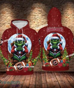 Grinch Christmas South Carolina Gamecocks Hoodie AOP, Tshirt, 3D Sweater