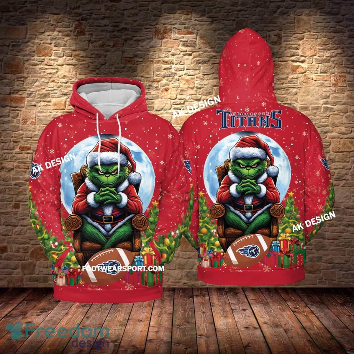 Grinch Christmas Tennessee Titans Hoodie AOP, Tshirt, 3D Sweater image Grinch Christmas Tennessee Titans Hoodie AOP, Tshirt, 3D Sweater - Grinch Christmas Tennessee TitansHoodie AOP, Tshirt, 3D Sweater AOP Photo 1