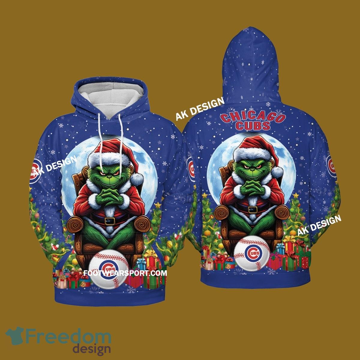 Grinch King Team Chicago Cubs 3D Tshirt, Hoodie AOP, Sweater Gfit Christmas image Grinch King Team Chicago Cubs 3D Tshirt, Hoodie AOP, Sweater Gfit Christmas - Grinch Team Chicago Cubs 3D Tshirt, Hoodie AOP, Sweater Gfit Christmas Photo 2
