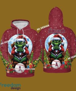 Grinch King Team Los Angeles Angels 3D Tshirt, Hoodie AOP, Sweater Gfit Christmas - Grinch Team Los Angeles Angels 3D Tshirt, Hoodie AOP, Sweater Gfit Christmas Photo 2