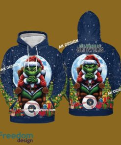 Grinch King Team Milwaukee Brewers 3D Tshirt, Hoodie AOP, Sweater Gfit Christmas - Grinch Team Milwaukee Brewers 3D Tshirt, Hoodie AOP, Sweater Gfit Christmas Photo 2