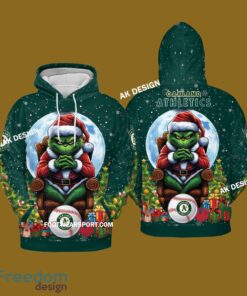 Grinch King Team Oakland Athletics 3D Tshirt, Hoodie AOP, Sweater Gfit Christmas - Grinch Team Oakland Athletics 3D Tshirt, Hoodie AOP, Sweater Gfit Christmas Photo 2