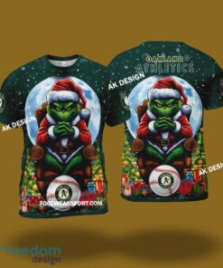 Grinch King Team Oakland Athletics 3D Tshirt, Hoodie AOP, Sweater Gfit Christmas Grinch King Team Oakland Athletics 3D Tshirt, Hoodie AOP, Sweater Gfit Christmas