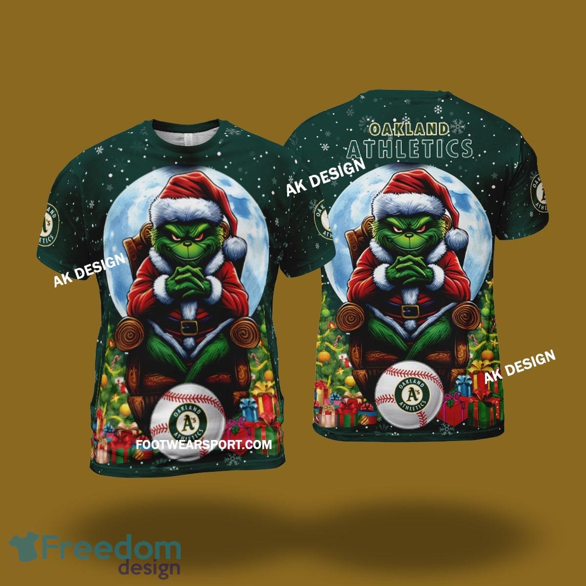 Grinch King Team Oakland Athletics 3D Tshirt, Hoodie AOP, Sweater Gfit Christmas image Grinch King Team Oakland Athletics 3D Tshirt, Hoodie AOP, Sweater Gfit Christmas - Grinch Team Oakland Athletics 3D Tshirt, Hoodie AOP, Sweater Gfit Christmas Photo 1