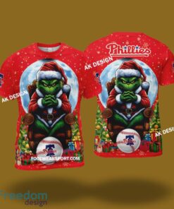 Grinch King Team Philadelphia Phillies 3D Tshirt, Hoodie AOP, Sweater Gfit Christmas Grinch King Team Philadelphia Phillies 3D Tshirt, Hoodie AOP, Sweater Gfit Christmas