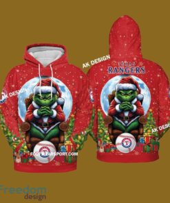 Grinch King Team Texas Rangers 3D Tshirt, Hoodie AOP, Sweater Gfit Christmas - Grinch Team Texas Rangers 3D Tshirt, Hoodie AOP, Sweater Gfit Christmas Photo 2