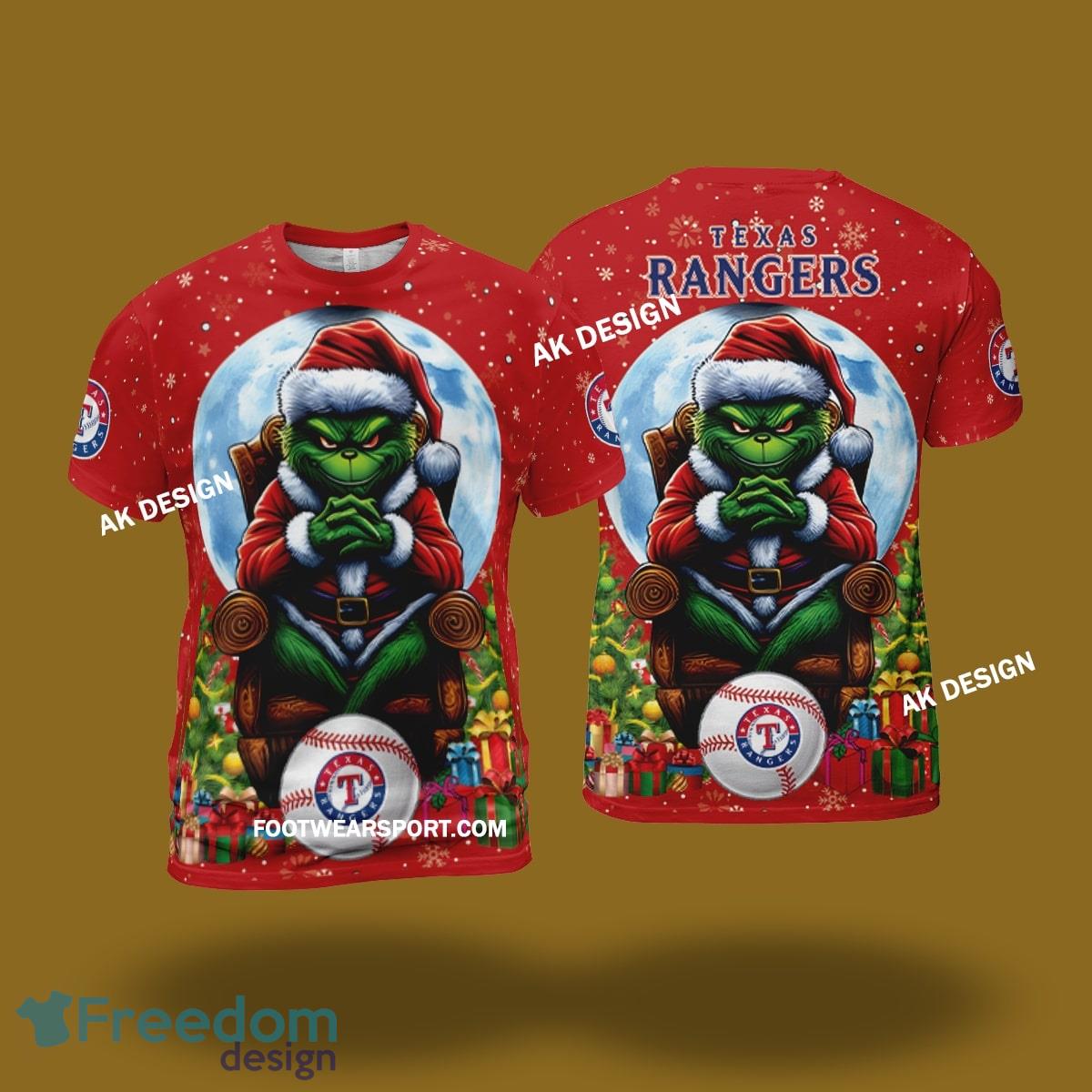 Grinch King Team Texas Rangers 3D Tshirt, Hoodie AOP, Sweater Gfit Christmas image Grinch King Team Texas Rangers 3D Tshirt, Hoodie AOP, Sweater Gfit Christmas - Grinch Team Texas Rangers 3D Tshirt, Hoodie AOP, Sweater Gfit Christmas Photo 1