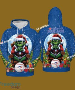 Grinch King Team Toronto Blue Jays 3D Tshirt, Hoodie AOP, Sweater Gfit Christmas - Grinch Team Toronto Blue Jays 3D Tshirt, Hoodie AOP, Sweater Gfit Christmas Photo 2