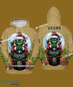 Grinch King Team Vegas Golden Knights 3D Tshirt, Hoodie AOP, Sweater Gfit Christmas - Grinch Team Vegas Golden Knights 3D Tshirt, Hoodie AOP, Sweater Gfit Christmas Photo 2