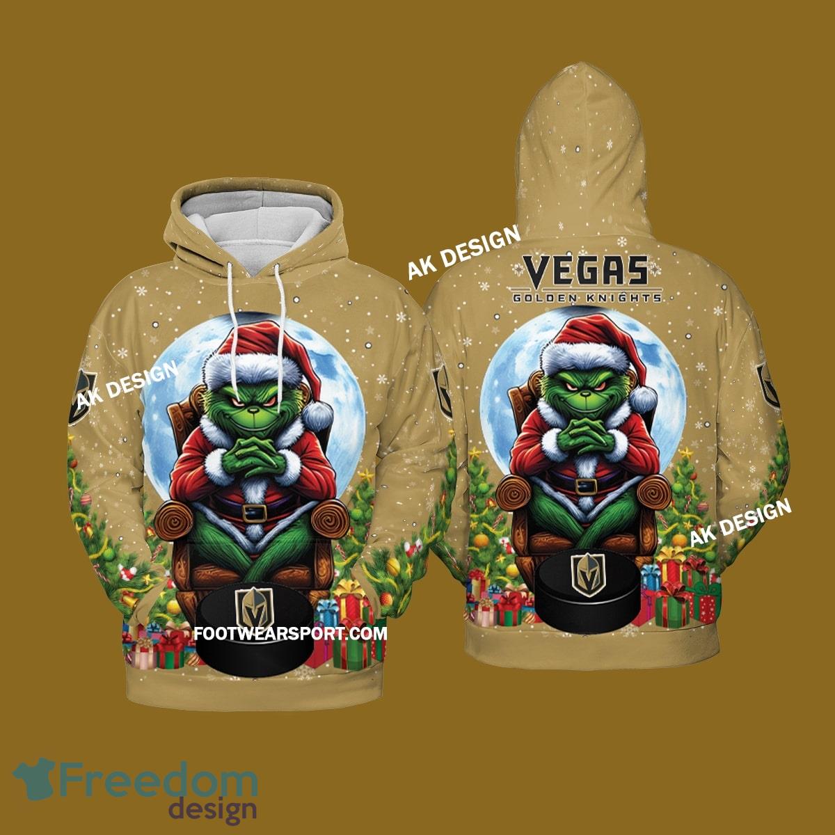 Grinch King Team Vegas Golden Knights 3D Tshirt, Hoodie AOP, Sweater Gfit Christmas image Grinch King Team Vegas Golden Knights 3D Tshirt, Hoodie AOP, Sweater Gfit Christmas - Grinch Team Vegas Golden Knights 3D Tshirt, Hoodie AOP, Sweater Gfit Christmas Photo 2