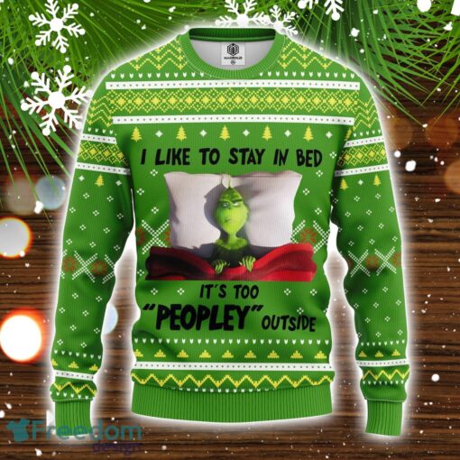 Grinch Sleep Ugly Christmas Sweater Amazing Gift Christmas Holiday Gift Product Photo 2