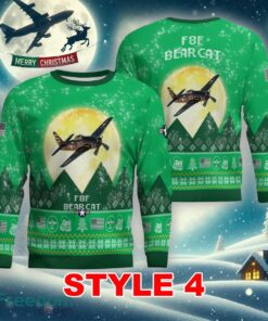 Grumman F8F Bearcat Aircraft Moonlight Multi Color Ugly Xmas Sweater Gift Holidays - Grumman F8F Bearcat Aircraft Moonlight Ugly Christmas Sweater_16