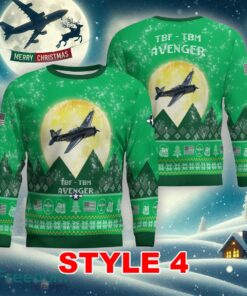 Grumman TBF - TBM Avenger Aircraft Moonlight Multi Color Knitted Christmas Sweater AOP Gift Holidays - Grumman TBF - TBM Avenger Aircraft Moonlight Ugly Christmas Sweater_26