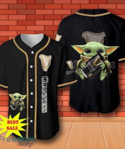 Guinness Baby Yoda Baseball Jersey for All Genders