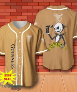 Guinness Halloween Jack Skellington Nightmare Baseball Jersey for All Genders