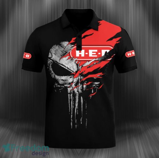 H-E-B 3D Polo Shirt Golf Lover Gift Skull Printed Product Photo 1