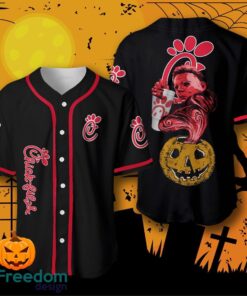 Halloween Costume Horror Chick-Fil-A Michael Myers Baseball Jersey Halloween Shirt For Men Women