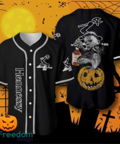 Halloween Costume Horror Hennessy Cognac Michael Myers Baseball Jersey Halloween Shirt For Men Women