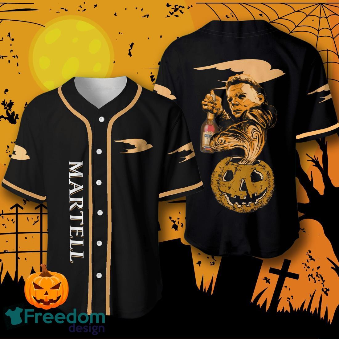 Halloween Costume Horror Martell Michael Myers Baseball Jersey Baseball Jersey For Men And Women image Halloween Costume Horror Martell Michael Myers Baseball Jersey Baseball Jersey For Men And Women Product Photo 1