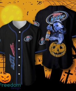 Halloween Costume Horror Miller Lite Michael Myers Baseball Jersey Baseball Jersey For Men And Women