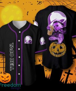 Halloween Costume Horror Taco Bell Michael Myers Baseball Jersey Halloween Shirt For Men Women