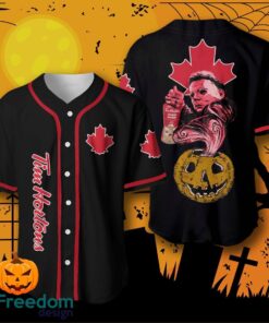 Halloween Costume Horror Tim Hortons Michael Myers Baseball Jersey Halloween Shirt For Men Women