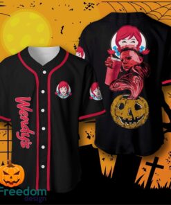 Halloween Costume Horror Wendy’s Michael Myers Baseball Jersey Halloween Shirt For Men Women