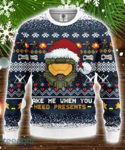 Halo 3D Ugly Christmas Sweater Amazing Gift Christmas Holiday Gift Product Photo 2