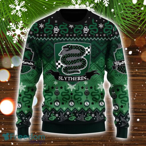 Harry Potter Slytherin Christmas Ugly Christmas Sweater Christmas Party Gift Product Photo 1