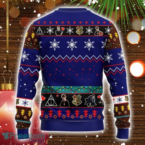 Harry Potter Ugly Christmas Sweater Blue 1- Amazing Gift Christmas Gift Product Photo 2