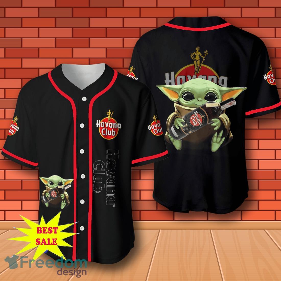 Havana Club Baby Yoda Baseball Jersey for All Genders image Havana Club Baby Yoda Baseball Jersey for All Genders Product Photo 1