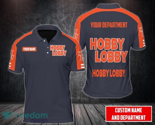 HOBBY LOBBY Team Working Shirt 3D Polo Shirt Golf Polo Custom Name Product Photo 1