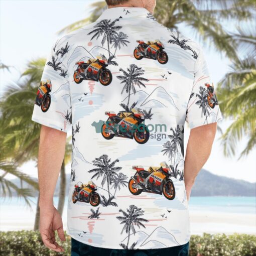 Honda RC212V Road Racing Motorcycle Hawaiian Shirt Product Photo 2