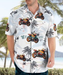 Honda RC212V Road Racing Motorcycle Hawaiian Shirt Product Photo 4