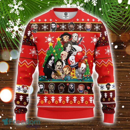 Horror Friends Ugly Christmas Sweater Amazing Gift Christmas Gift Product Photo 1