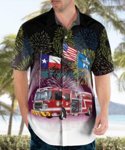 Houston Fire Department Hawaiian Shirt Product Photo 4