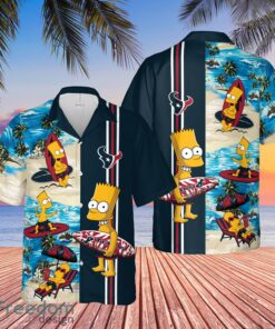 Houston Texans Bart Simpson Hawaiian Shirt Funny For Men Women Fans