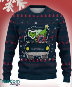 Houston Texans Grinch Driving Funny 3D Ugly Christmas Sweater For Men Women